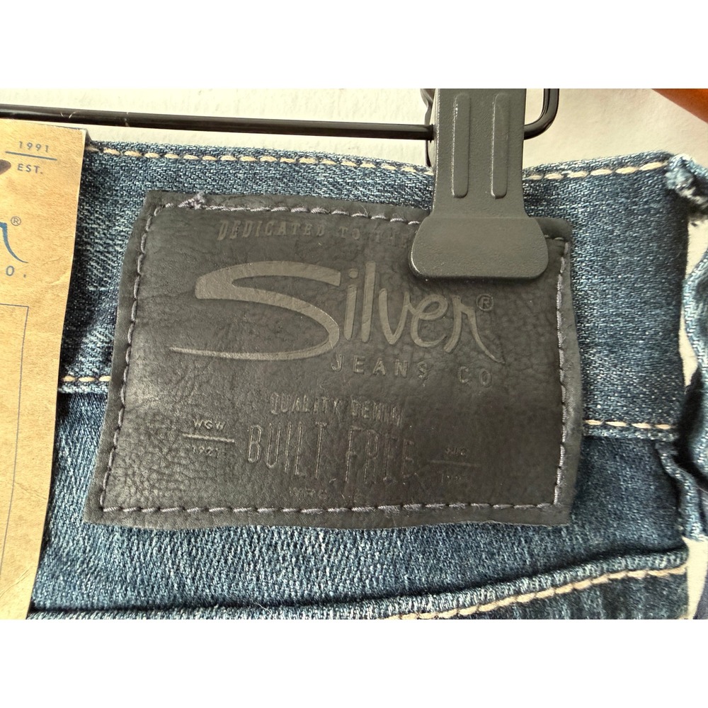 Silver Jeans Co Eddie Relaxed Tapered Leg Jeans Mens 31x32 Dark Wash New NWT - Picture 6 of 16